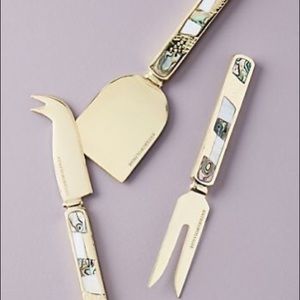 Anthropologie Cheese Knife Set